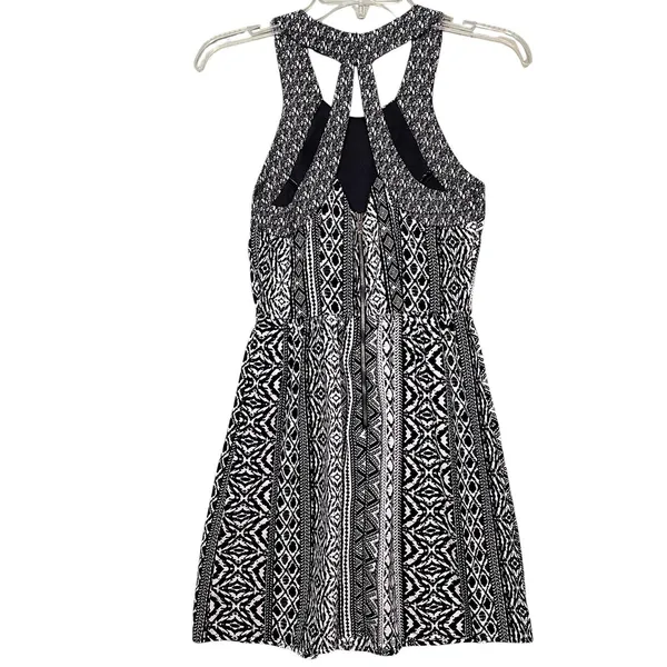 American Eagle Dress Women's 00 Black Halter Fit & Flare Sundress Pockets Summer - Image 3