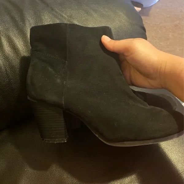 ‎Black suede booties 9 Black - Image 2