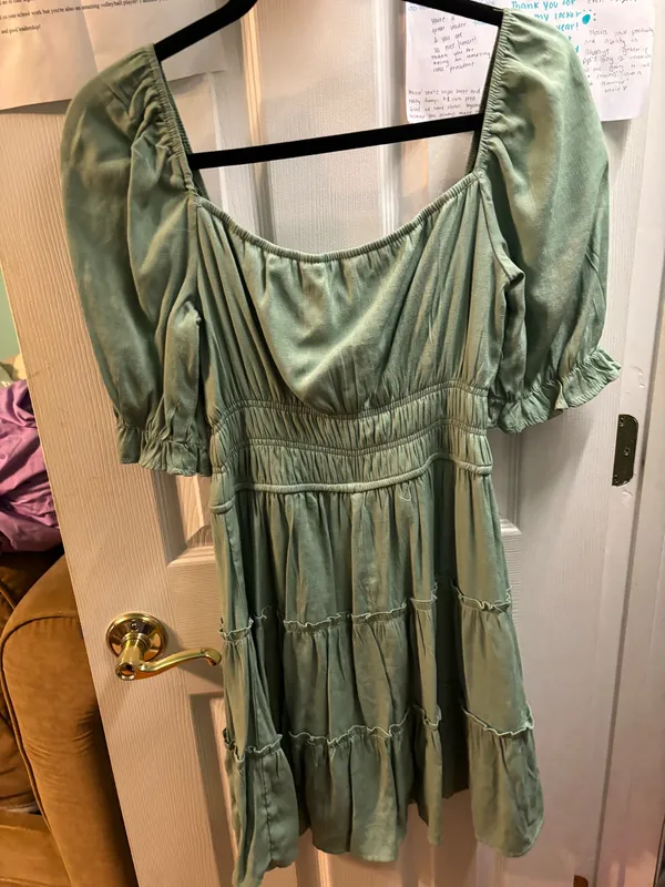 Francesca's Green Mini Dress - Image 2