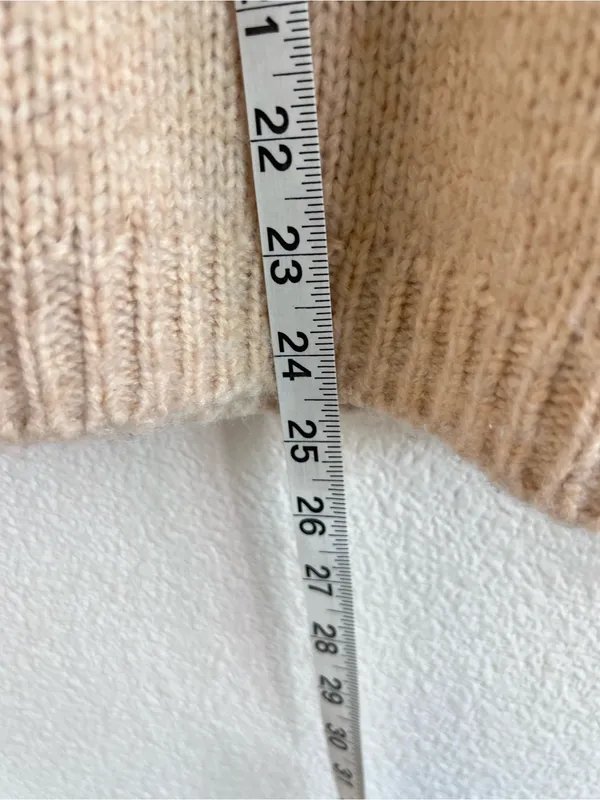 Madewell Women's Somervell Fair Isle Turtleneck Sweater Chunky‎ Knit Cropped - Image 6