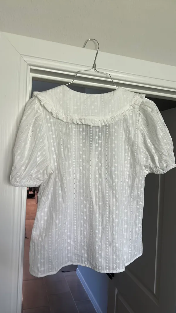 Lace blouse White Size 4 - Image 3