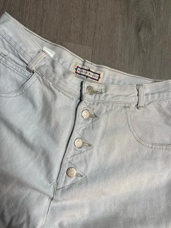 Mixed blues high waisted jeans Size 12 - Image 6
