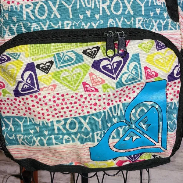 Roxy backpack vintage style rocky school bag colorful backpack medium si…​​ - Image 3
