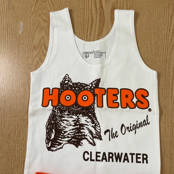 New Hooters girl Uniform Vintage tank and shorts Outfit size Xs/Xxxs - Image 4