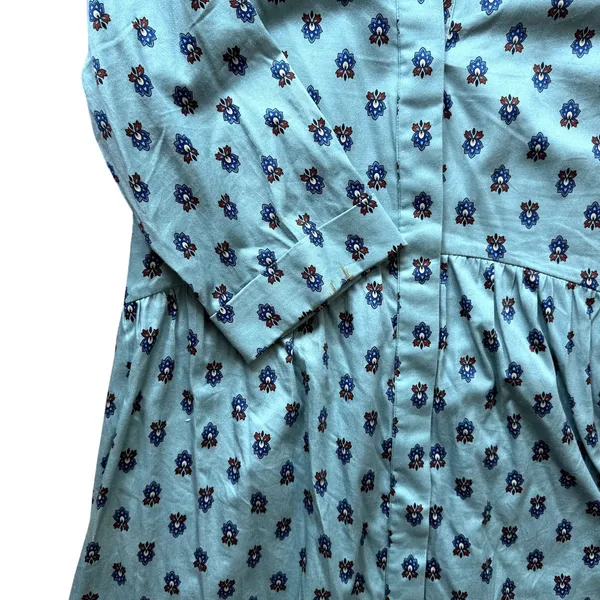 Tuckernuck Slate Blue Half Drop Royal Shirt Dress Size Large - Image 6