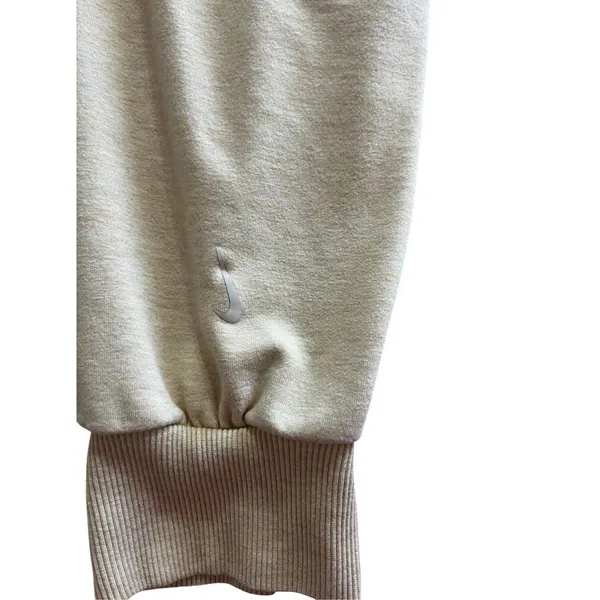 Nike Dri Fit Joggers Tan Rib Knit Waist Pockets Size Large - Image 5