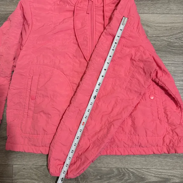 Avia Womens XL Jacket Pink Quilted Fleece Lined Full‎ Zip Hoodie Running Hiking - Image 7