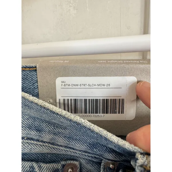 NWT Everlane organic cotton‎ The Relaxed Straight Fit Jean size 26 regular - Image 5