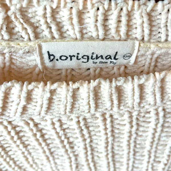 Chunky Knit Sweater Roomy Comfy Crochet Womens One Size - Image 20