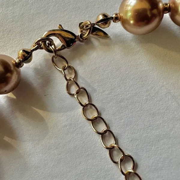 NWT Avon vintage gold tone beaded necklace - Image 9