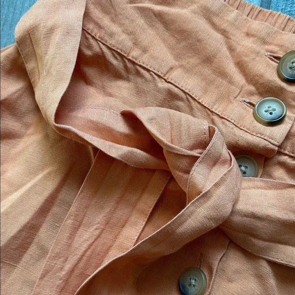 a new day Orange A-Line Button Skirt - Image 5
