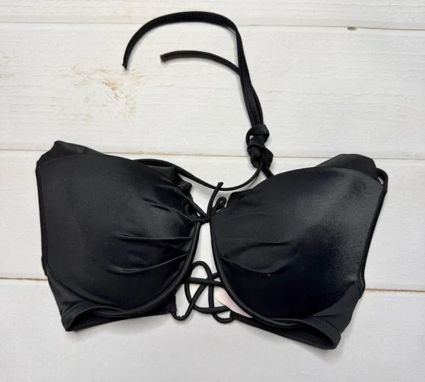 Victoria’s Secret - Women’s Black Bikini Set - Size Large & 36D - Image 2