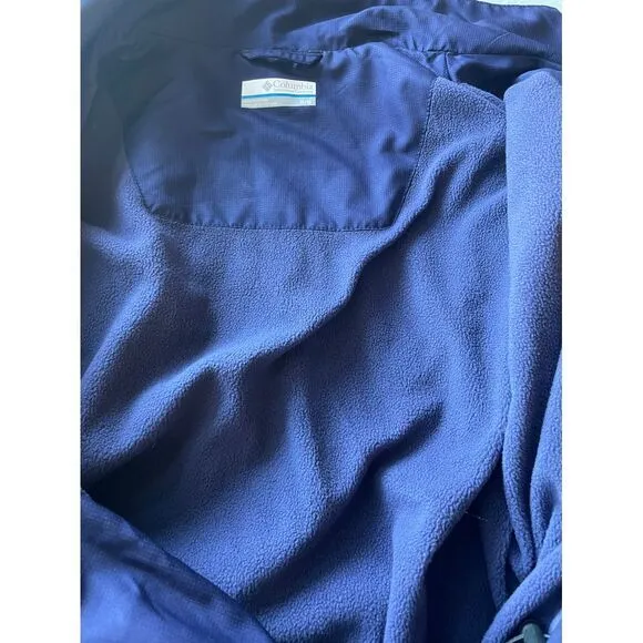 Columbia Women's‎ Navy Blue Zip-Up Jacket Outdoor Sportswear Windbreaker M/M - Image 7