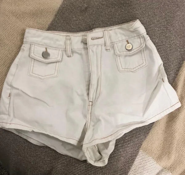 Cider White Denim Shorts - Image 2