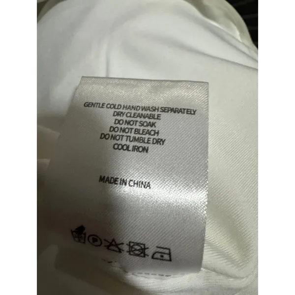 White Fox “Invite Pending” Cutout Ruched Mini Dress White Size M NWT - Image 8
