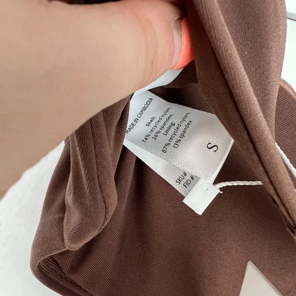 NWT Andie Swim The Scala Top Flat in Espresso Brown Size Small S NEW - Image 11