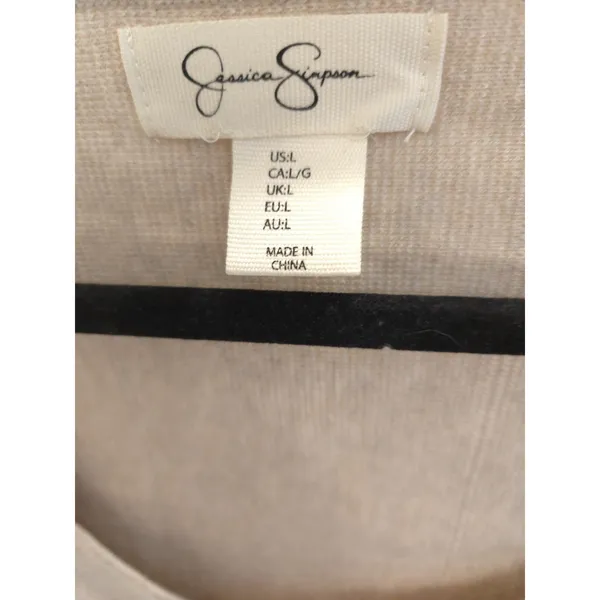 Jessica Simpson Open Knit Crop Cottagecore Coquette Boho Y2K L Womens Sweater - Image 5