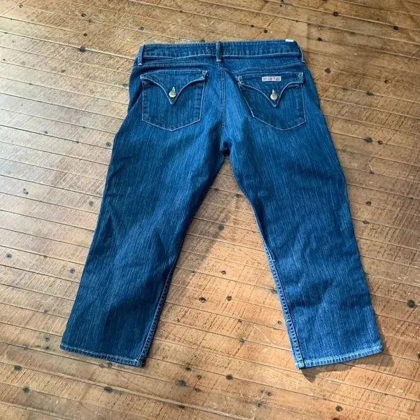 Hudson vintage dark wash size 30 cropped jeans - Image 4