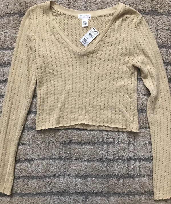 Tilly's NWT Tan Long Sleeve Top - Image 2