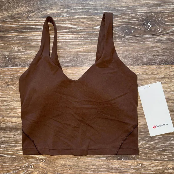 Lululemon Align Tank Cropped JAVA Size 4 NWT - Image 2