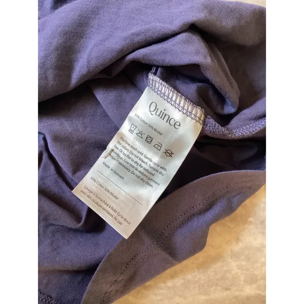 Quince NWOT Womens Cotton Modal Scoop Neck Tank Top Purple Size S Sleeveless - Image 5