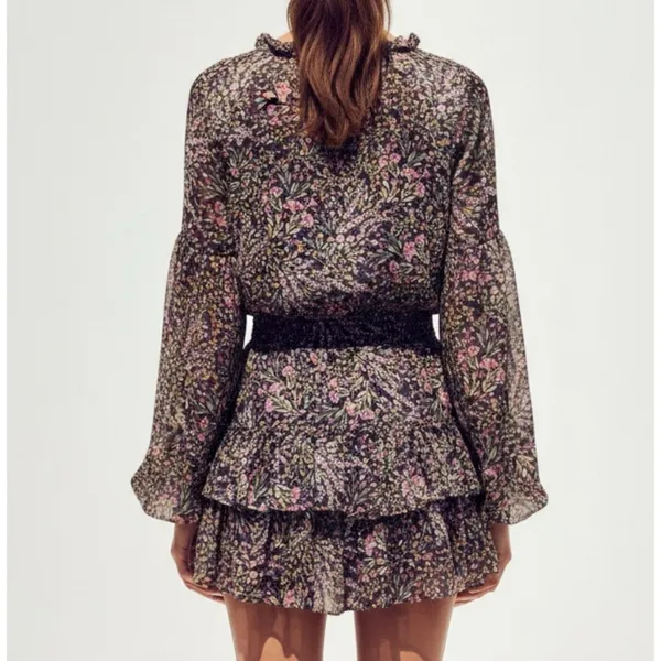 MISA LOS ANGELES Teya Mini Dress, Spring Bouquet, XS - Image 2
