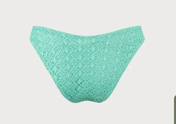 Berlook Cyan V-Cut Mesh Bikini Bottom ONLY 1130 - Image 6