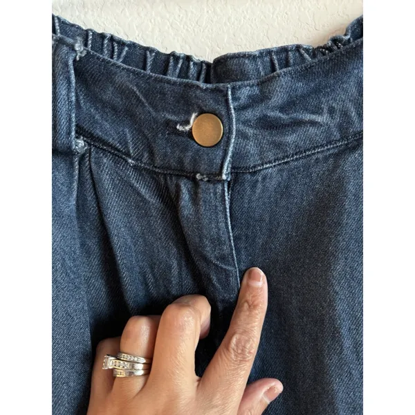 YFB Young Fabulous & Broke High Rise Elastic Waist Jean Skirt Small 90s Y2K Boho - Image 6
