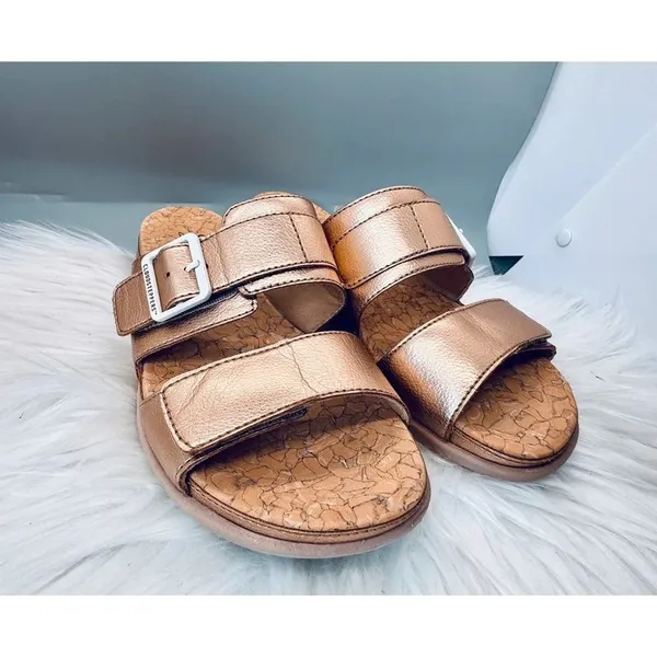 Clarks Cloudsteppers Step June Tide Sandals Rose Gold Cork Women’s 6.5M EU 37 - Image 9