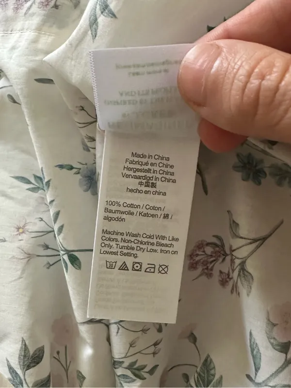 J. Crew Liberty Fabric White Floral Button Down Blouse NWT Size 2 XS - Image 6
