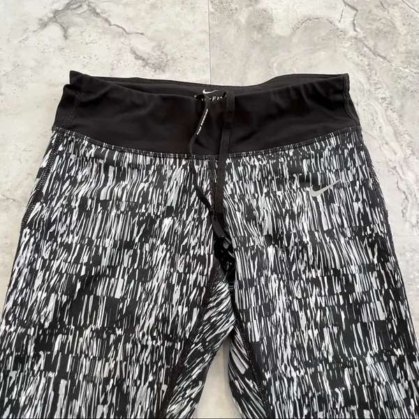 Nike Running Dri Fit Brush Stroke Pants Size‎ Small - Image 2