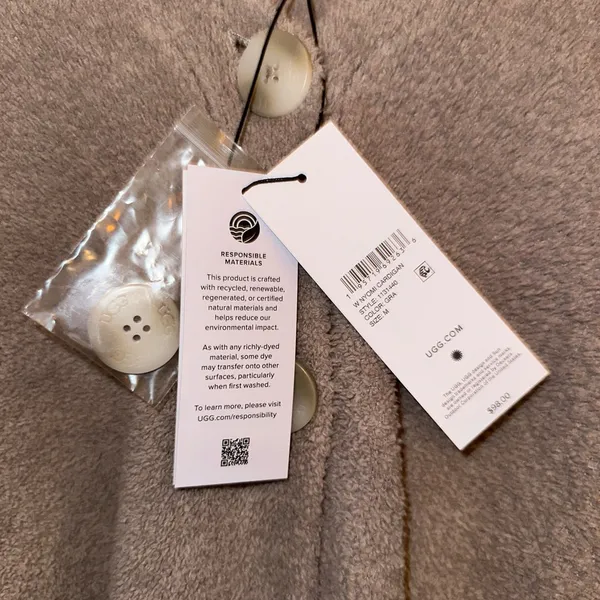 NWT UGG Nyomi Cardigan size Medium - Image 5
