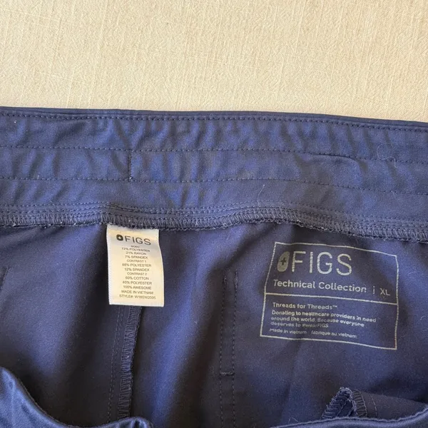 FIGS Zamora 2.0 Jogger Scrub Pants Women XL Navy Blue - Image 9