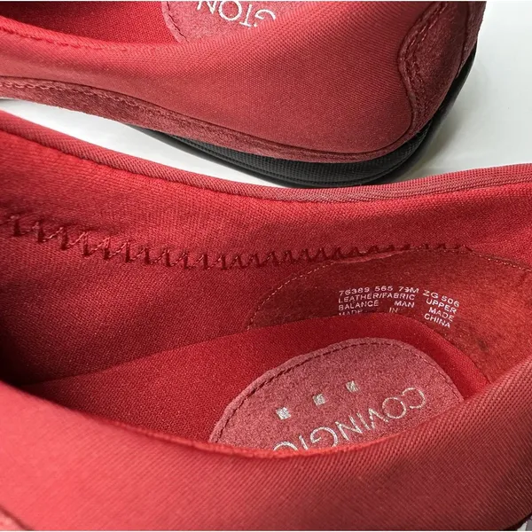 Covington Womens Size 7M Red Suede Leather Slip On Shoes Pre Owned‎ - Image 6