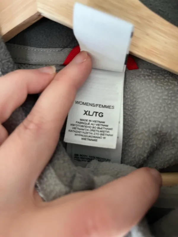 The North Face Grey Fleece Zip Up Jacket - Image 3