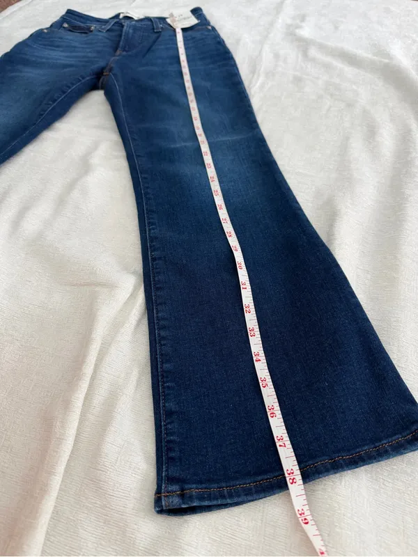 NWT Madewell Curvy Stretch Flare Crop Jeans Size 26 - Image 8