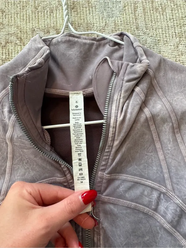 Lululemon Define Jacket Nulux *Wash in Ice Wash Violet Verbena - Image 3