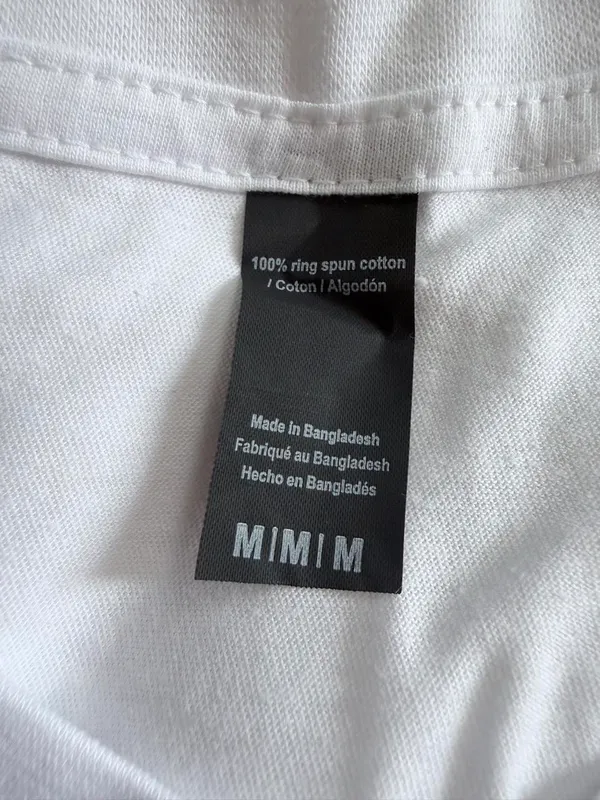 "The Heavens Are Roaring" Tiger Graphic Tee Medium White - Image 3