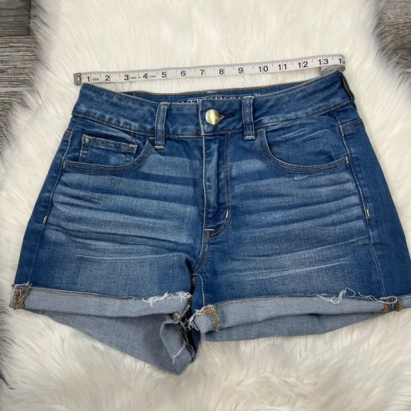 American Eagle Super Stretch High Rise Shortie Shorts - Image 4