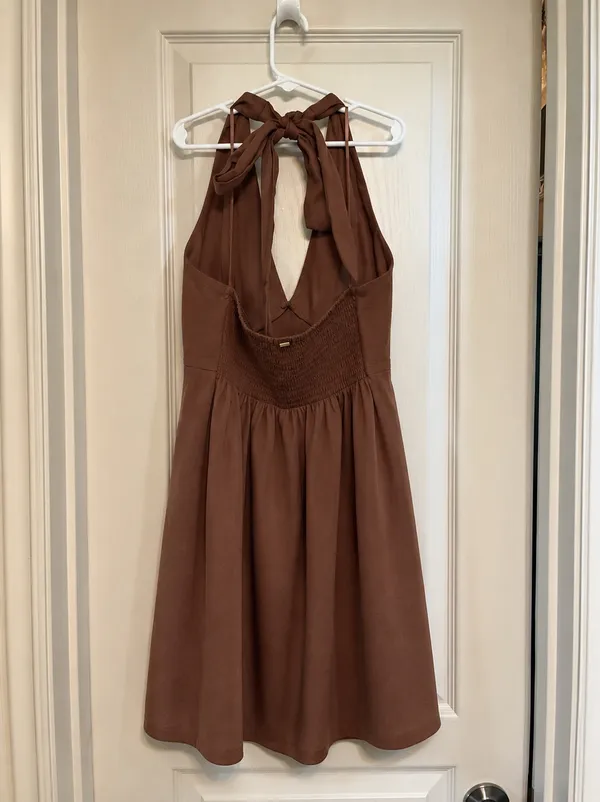 Billabong Brown Haltor Dress  - Image 4