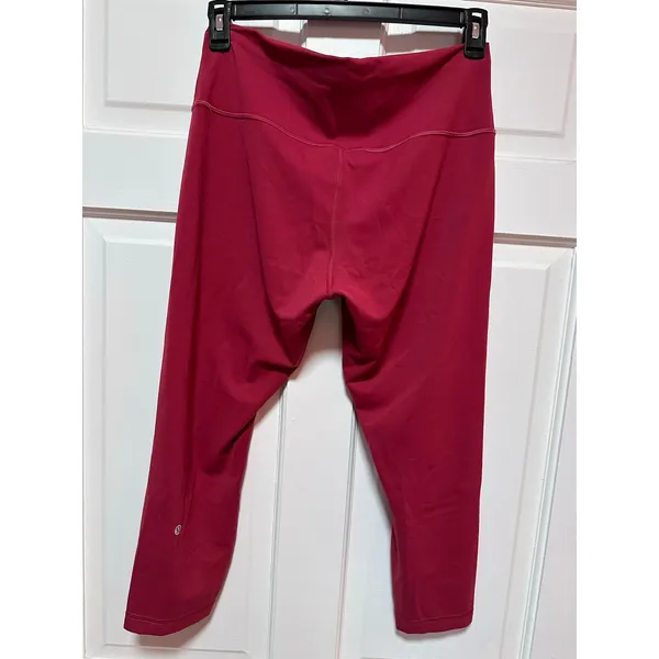 Lululemon Wunder Train High-Rise Crop 23" Magenta Smoke Size 14 - Image 5