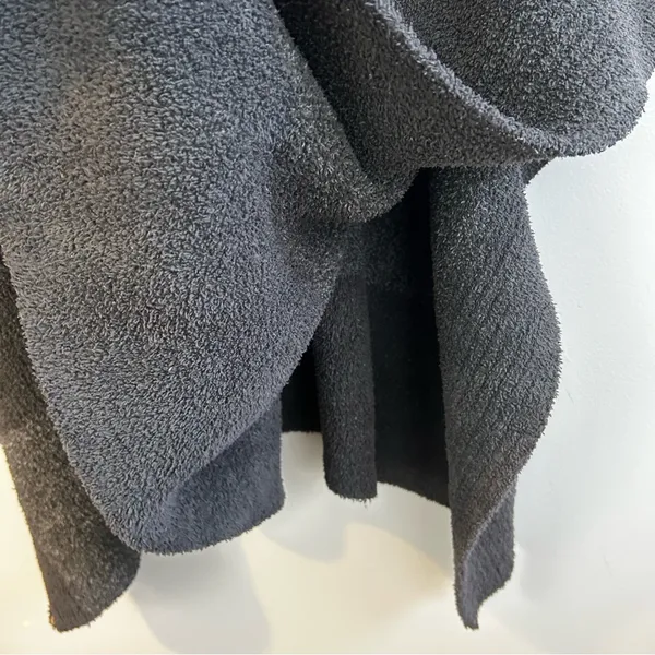 Barefoot Dreams CozyChic Coastline Grey Pullover Poncho One Size - Image 11