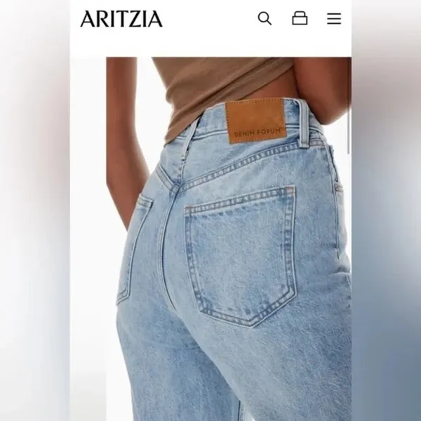 Denim Forum The Boyfriend High Rise Loose Jeans 26 - Image 13