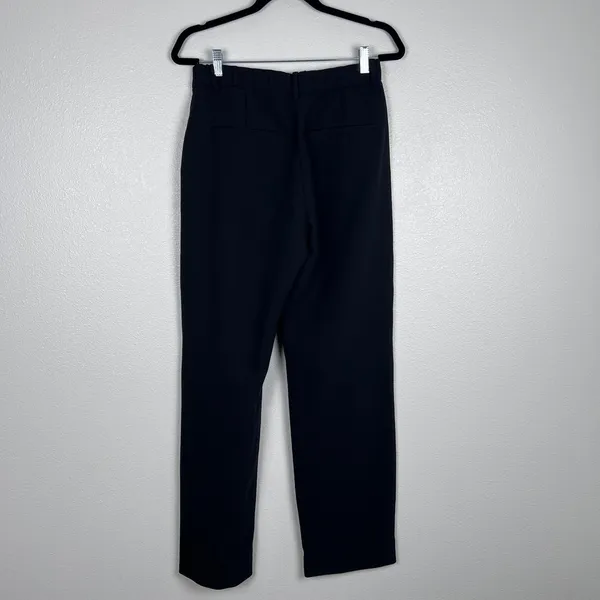 Abercrombie & FItch Women's Flat Front Trousers Black Sz 8L - Image 5