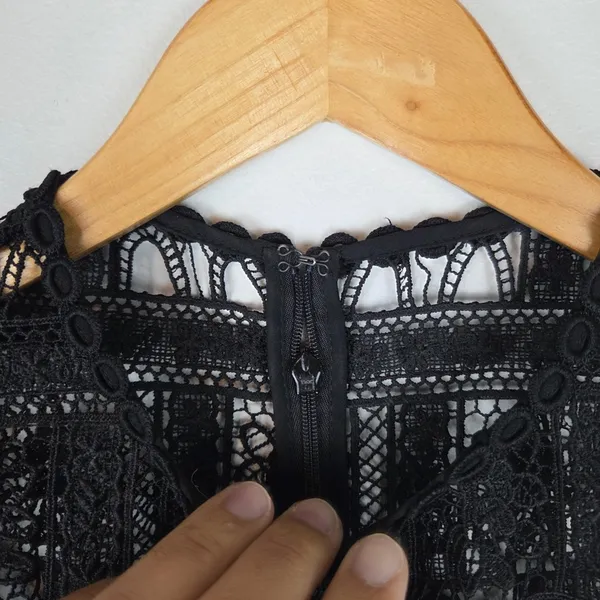 Alexis Alexandria Lace Dark Romantic Romper‎ Women’s Sz S - Image 5