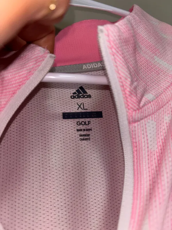 Adidas Golf Women’s Quarter-Zip pink - Image 3