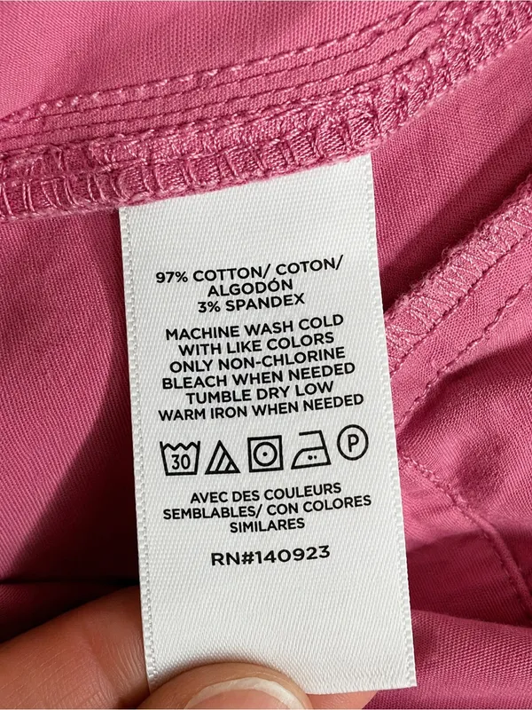 LOFT The Monroe Wide Leg Pants 0P Pink Cotton Stretch HighRise Petite PreppyChic - Image 8