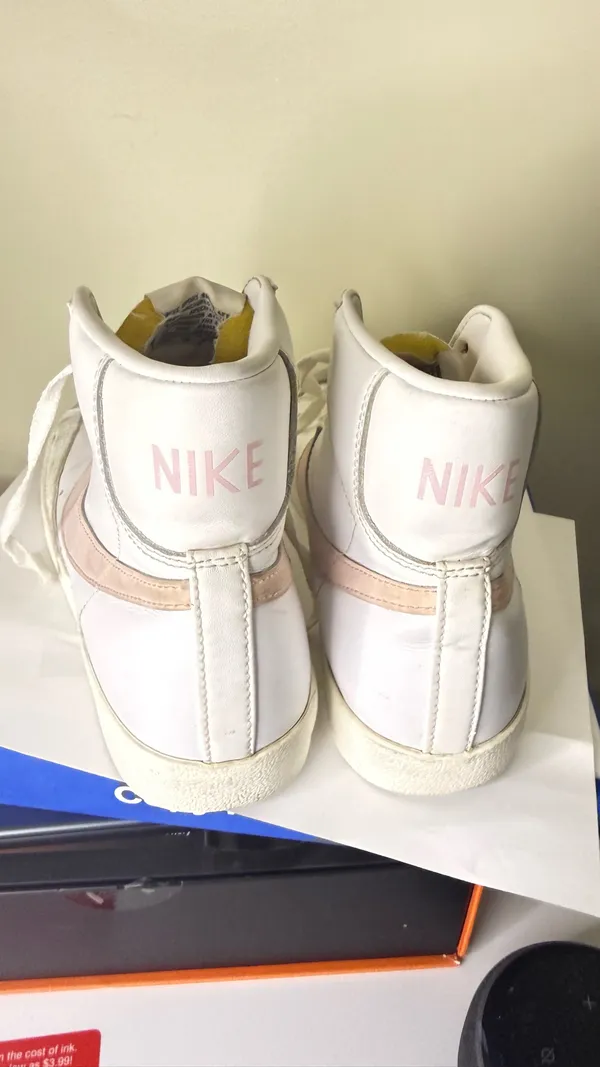 Nike Blazer Mid '77 Vintage White Pink Oxford 2021 Size 8.5 - Image 4