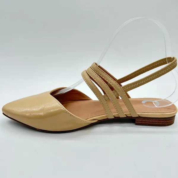 Journee Collection Sandal Womens 7 Tan Brinnery Ballet Flat Sandals‎ - Image 2