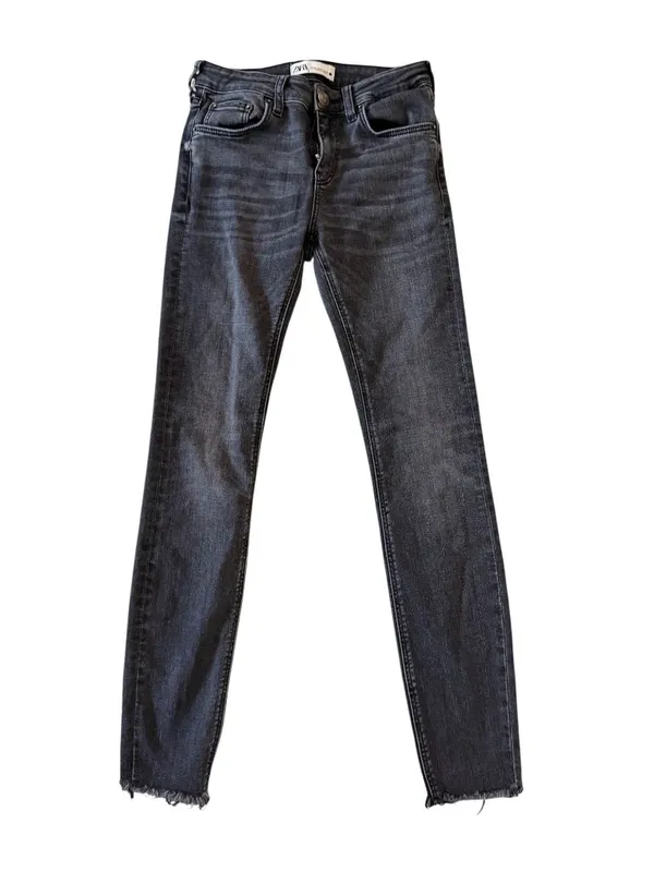 ZARA Black Gray Skinny Jeans Size EUR 36 / US 4 - Image 2
